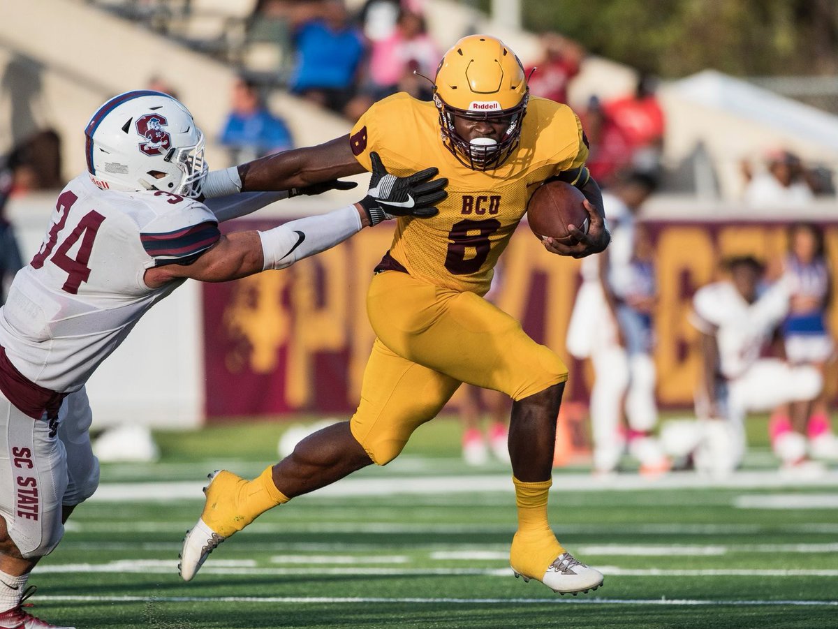 DevonThomas0's tweet photo. AGTG! After a great conversation with @RRACKLEY9 I am blessed to say I have received an D1 offer from 
@BCUAthletics 
@rams_footballnc @14twalk https://t.co/DhHOR7Yjrv