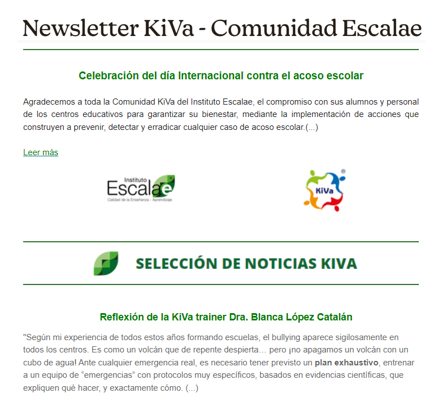 CatedraEscalae's tweet photo. Newsletter KiVa - Comunidad Escalae
👇👇👇
https://t.co/YIpnO2JUw6

Agradecemos a toda la Comunidad KiVa del Instituto Escalae, el compromiso con sus alumnos y personal de los centros educativos para garantizar su bienestar, mediante la implementación del Programa KiVa. https://t.co/66Dco1rH7R