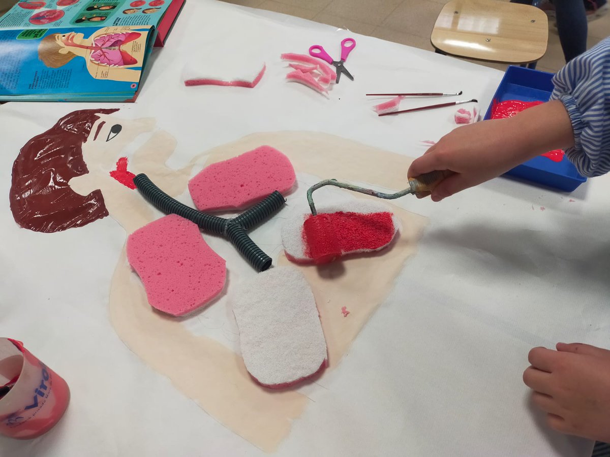virolai_molins's tweet photo. 2nPRI: Utilitzem diferents materials per representar els aparells del cos humà i així aprendre el seu funcionament #projecteelcoshumà #cicleinicial https://t.co/LoZs8QmCtW