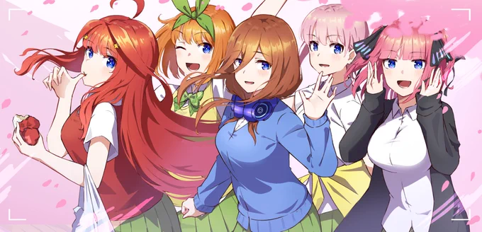 五つ子ハッピーバースデー!! 五等分の花嫁∽はTVスペシャルなのか…さすがにクールアニメじゃなかったけど楽しみ!! #五等分の花嫁 #中野家の五つ子生誕祭2023 #中野家五つ子誕生日