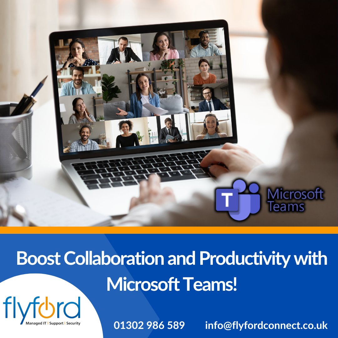 FlyfordConnect's tweet photo. Empower your team with Microsoft Teams, the all-in-one communication and collaboration platform:

✅ Seamless chat, voice, and video conferencing 🗂️ Integrated file sharing and real-time collaboration 
🔗 Easy integration with Microsoft 365 apps and other tools
🛡️ Robust security https://t.co/8I5lzBLtj2