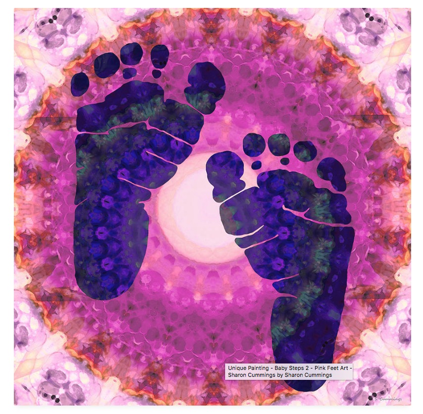 Sharon Cummings on Twitter "Baby Steps Pink and Purple Baby Feet HERE