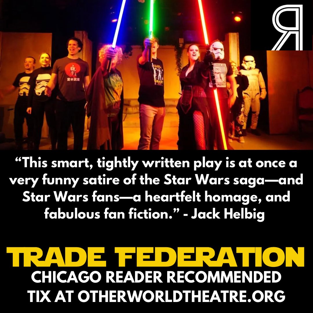 We are <a href="/Chicago_Reader/">Chicago Reader</a> Recommended! 🌟❤️ Tix at OtherworldTheatre.org ❤️🌟

#chicago #starwars #parody #May4thBeWithYou