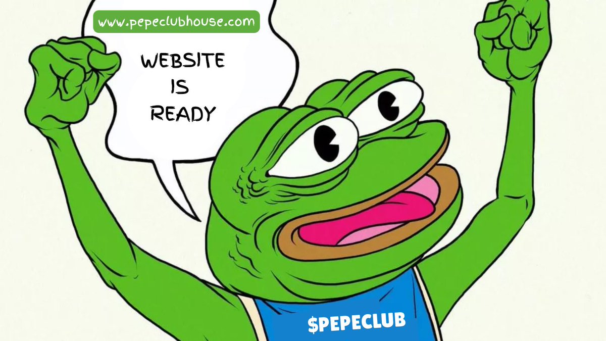 🚨 The wait is over! 🚀 The official website of #PEPEClubHouse is LIVE!

🔗🎉Join us now at pepeclubhouse.com and discover the future of #meme token farming! 🌟
 
#pepeclubhouse #BSC  #crypto #altcoin #cryptocurrency #blockchain #hodl #moonshot #FOMO #PEPE $PEPE