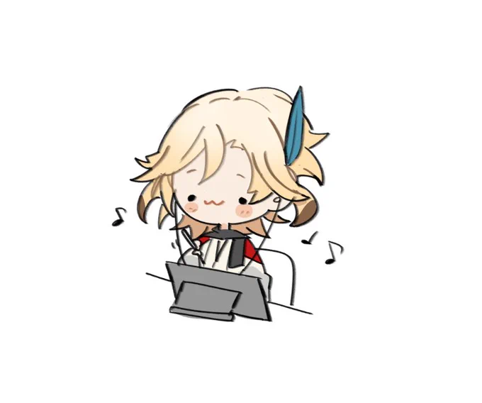 With the new info about his backstory... What song is he listening?