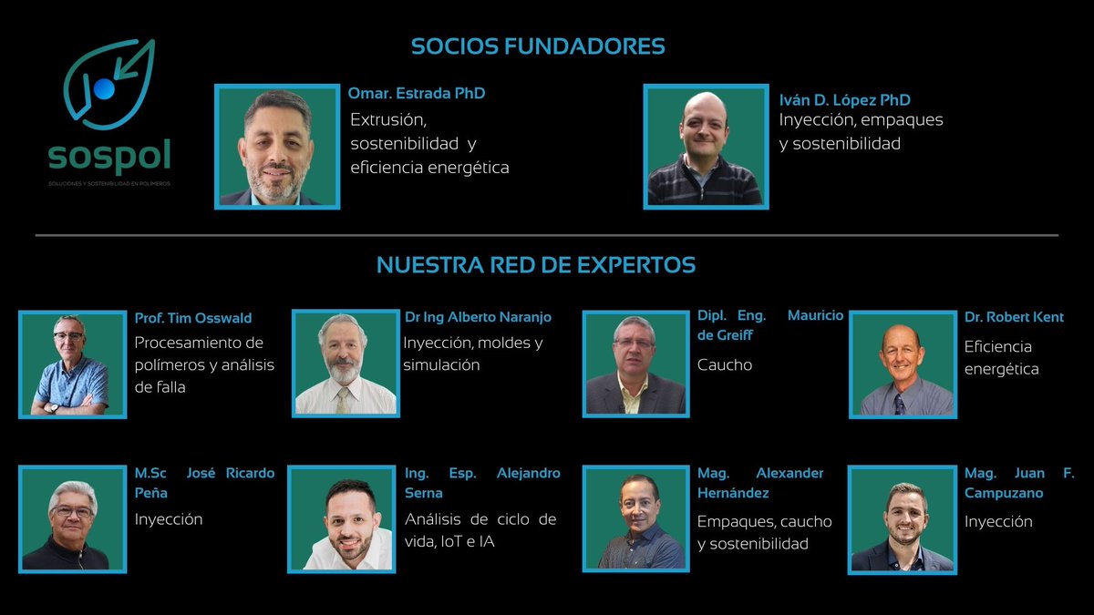 sospolco's tweet photo. En SOSPOL tenemos una red de profesionales de alto nivel, lista para respaldar las soluciones en sostenibilidad y polímeros  Conoce quiénes somos. 
#economiacircular #sostenibilidad #plasticos #empaques #ecodiseño #inyeccion #eficienciaenergética #IoT https://t.co/zjecPv1NHo
