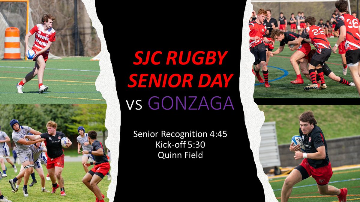 Join us for the last home varsity rugby game and SENIOR DAY! Senior recognition at 4:45, Kick-off at 5:30 on Quinn!
#SeniorDay #SchoolsRugby #CadetRugby #SadetFamily #GoForward #Classof2023