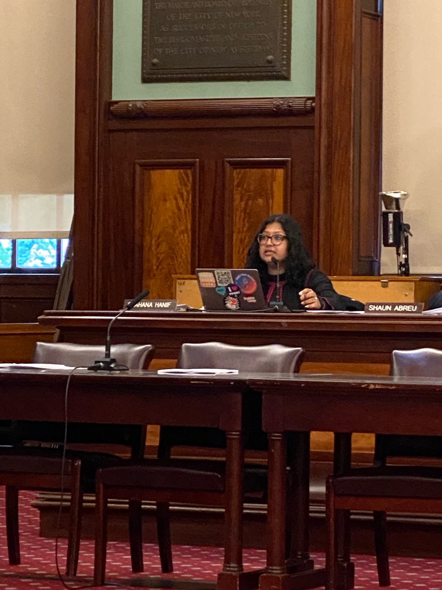 "I am deeply concerned about how B-HEARD is operating &amp; police responses. What we saw w/ #JordanNeely shows the necessity of having mental health crisis response w/o police intervention." TY <a href="/ShahanaFromBK/">Shahana Hanif</a> at today's <a href="/NYCCouncil/">New York City Council</a> Mental Health Comittee hearing. #PeersNotPolice