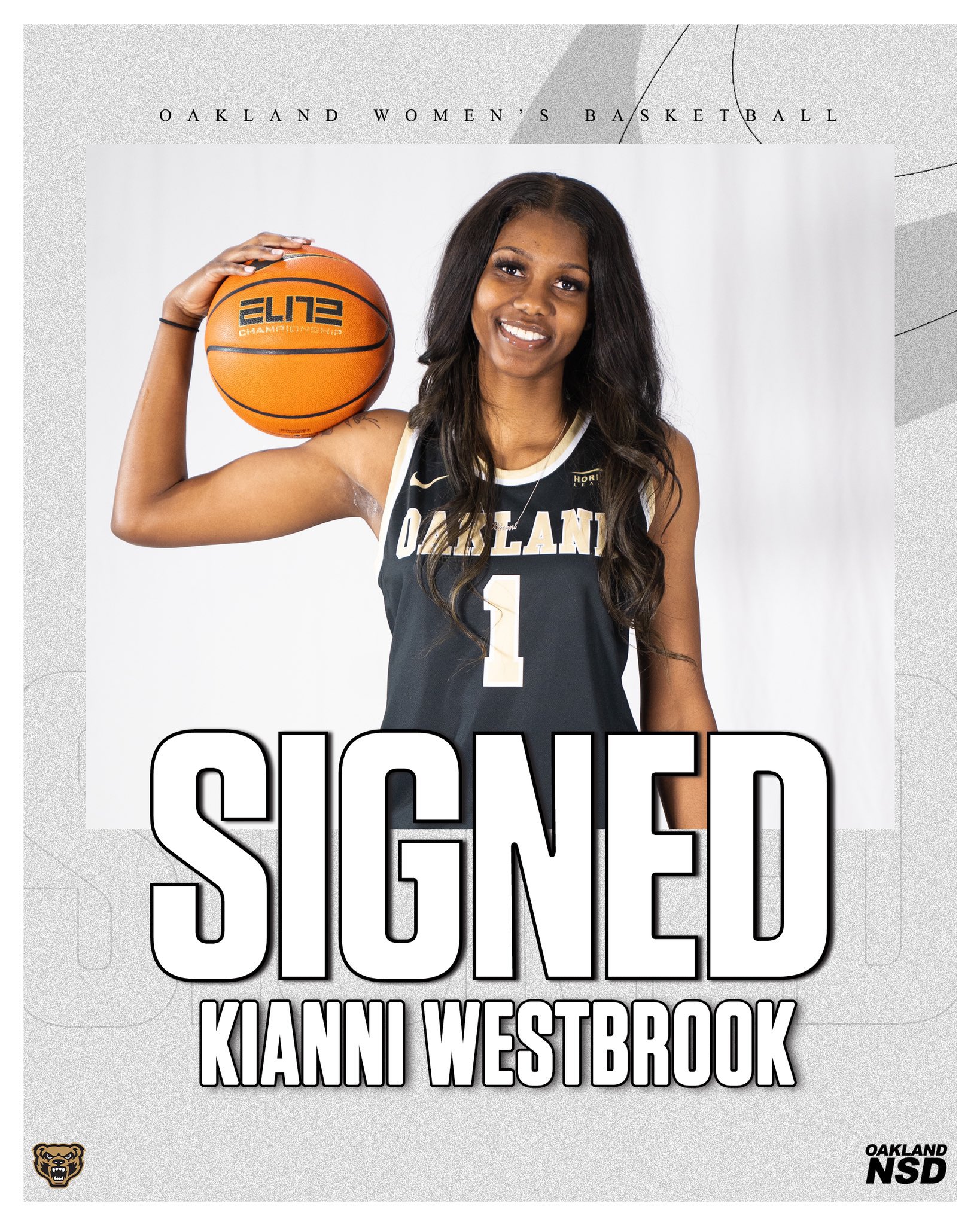 Women's basketball makes big splash with addition of 6-foot-3 Tennessee  State graduate transfer Kianni Westbrook - Oakland University Athletics