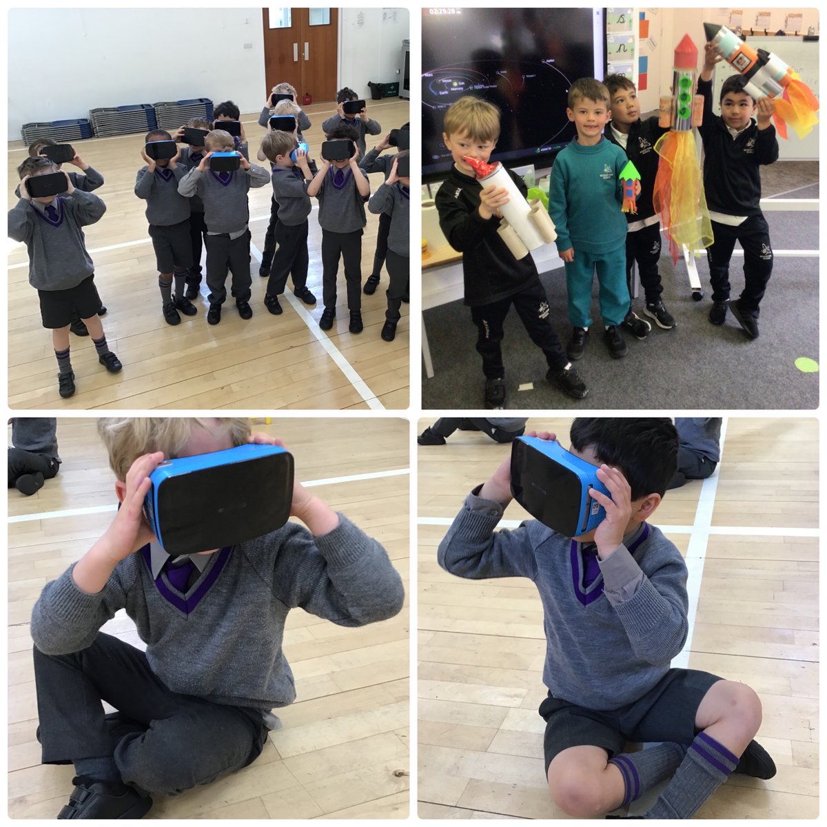 BickleyParkSch's tweet photo. #BPSYr1 had a great time exploring the galaxy in their space virtual reality workshop today. #BPSacademic https://t.co/eKwfLWrLpE