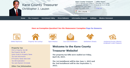 Kane County State’s Attorney Jamie L. Mosser and Sheriff Ron Hain wish to warn the public about a fake website that purports to be the Kane County Treasurer’s site. (Authentic screenshot pictured).
kanecountyconnects.com/article/KaneCo…