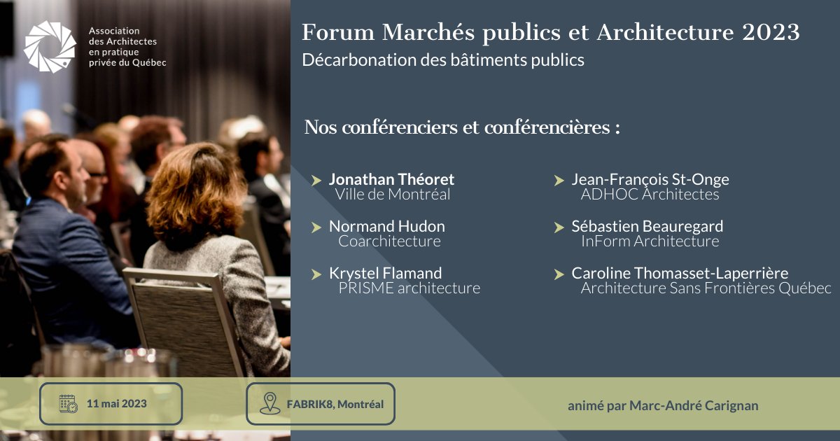 ARCHITECTES AAPPQ tweet media