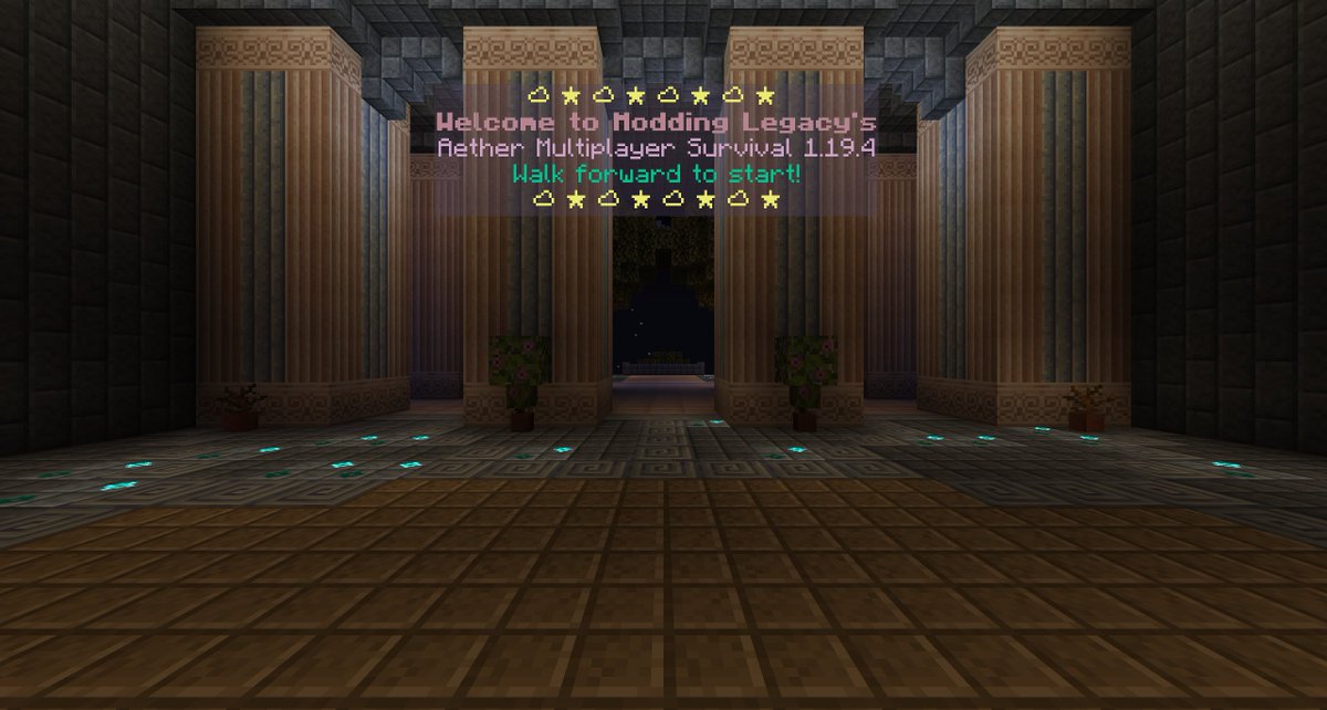 ModdingLegacy's tweet photo. Our Aether Server that has been running since July 17, 2017 has finally retired... and UPDATED! Finally migrated to 1.19.4! Running our own Lost Content Addon, includes exclusive server biomes, protection system, and more! Come play with us! IP: https://t.co/xRmHpf2EM9 https://t.co/uqvhjSAR6f