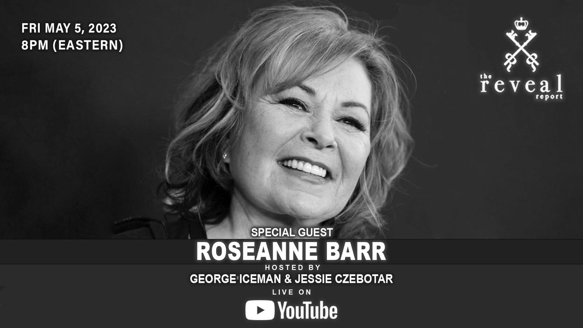 BREAKING NEWS - This Friday LIVE on YouTube! Hollywood Star Roseanne Barr will be our guest to discuss many things so Don't Miss it!!! youtube.com/live/BU5__sMs1…