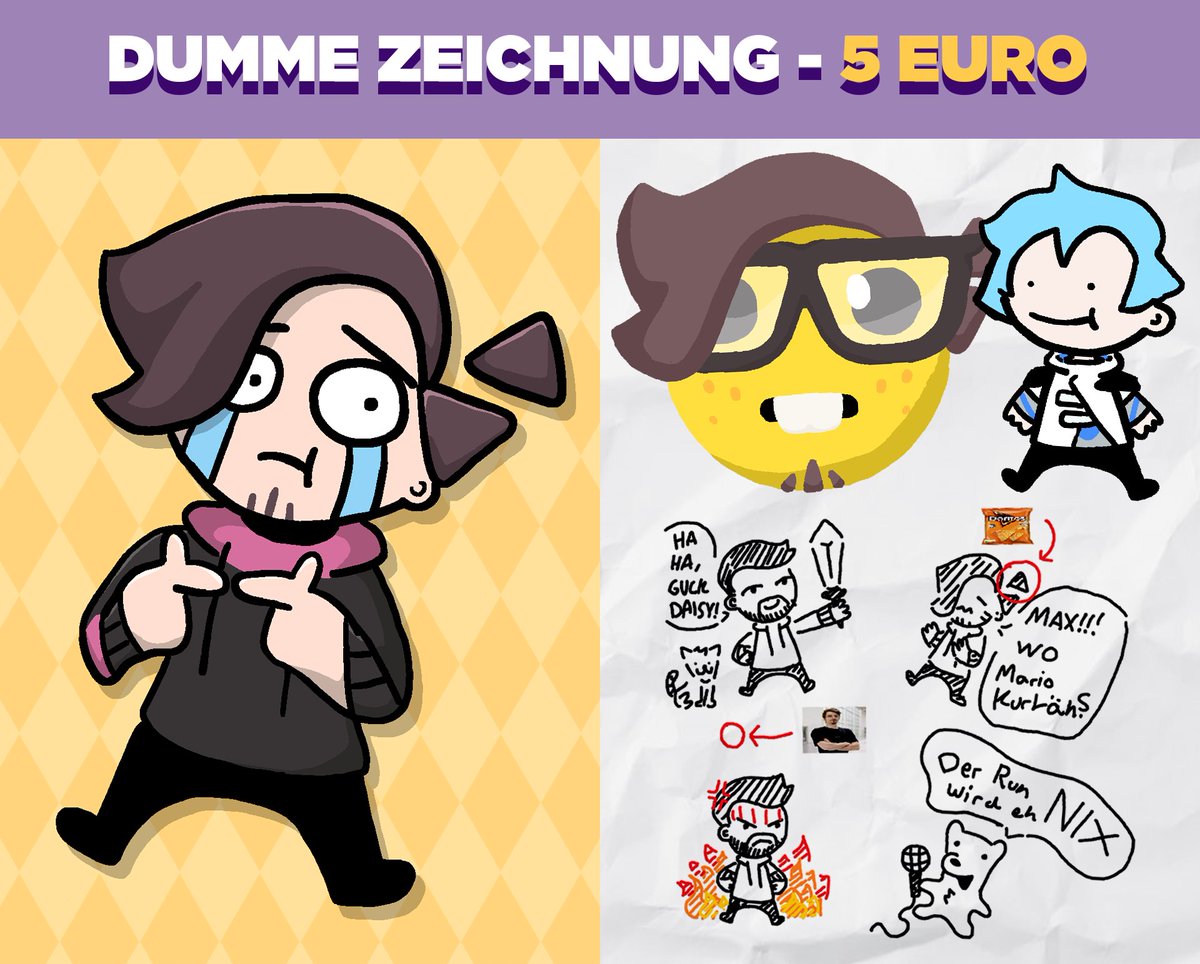 kamuuuchen's tweet photo. Jungs, ganz einfach gesagt.
ICH BRAUCHE GELD!!!

Deswegen, Biete ich ab dem heutigen Tag Commissions an!
Ich biete Dumme Zeichnungen, Thumbnails, Banner und ein ganzes Custom Stream Design an!
Wie ihr mich kontaktieren könnt, steht als Antwort zu diesem Tweet.

(RT = Ehre) https://t.co/QtgJuXXuoe