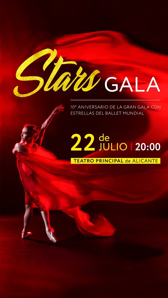 BalletCamp's tweet image. We invite you to the STARS GALA 🔥
On July 22, Teatro Principal in Alicante will bring together world famous ballet stars 🌟

It will be an amazing evening when famous ballet dancers will perform their star roles.

teatroprincipaldealicante.com/obra/stars-gal…