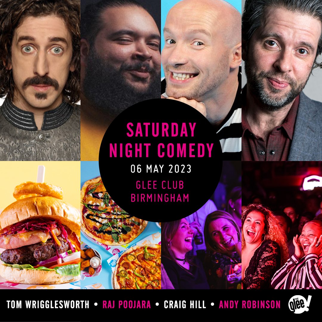 Crown your Bank Holiday weekend with a night of hilarious comedy at The Glee Club! 👑

Have a royally good time with these comedy gems: Tom Wrigglesworth, <a href="/lord_rajj/">Raj Poojara | Comedian</a>, <a href="/mrcraighill/">Craig Hill</a>, <a href="/standuppete/">Peter Rethinasamy</a> (Fri), <a href="/DonaldsonComedy/">Jake Donaldson</a> (Fri) &amp; Andy Robinson (Sat) 💎

🎫 bit.ly/BhamWeekendCom
