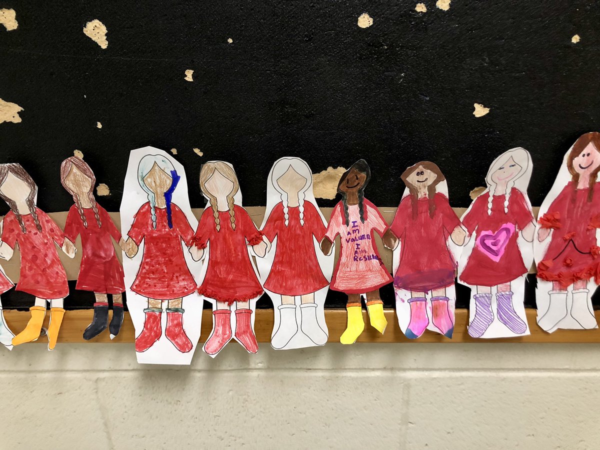 mmekkelly's tweet image. Our class had the pleasure of being the first to contribute to what will soon be a beautiful bulletin board filled for the Faceless Doll Project, for Red Dress Day on May 5 to honour missing and murdered indigenous women. @BurtonEBES @HRCE_NS #SeeWhatIAmLearning #MMIWG #MMIWG2S