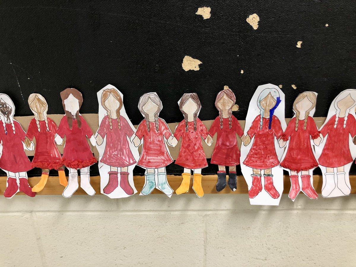 mmekkelly's tweet image. Our class had the pleasure of being the first to contribute to what will soon be a beautiful bulletin board filled for the Faceless Doll Project, for Red Dress Day on May 5 to honour missing and murdered indigenous women. @BurtonEBES @HRCE_NS #SeeWhatIAmLearning #MMIWG #MMIWG2S