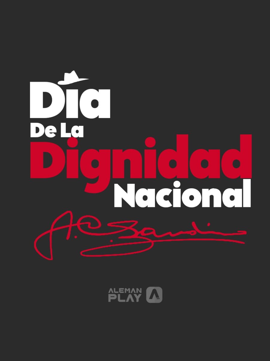 Porque somos herederos de Sandino🔴⚫
Porque amamos nuestra patria Nicaragua 🇳🇮
Hoy #4deMayo celebramos el 
D Í A    D E    L A
D I G N I D A D    N A C I O N A L 
#MayoVivaSandino