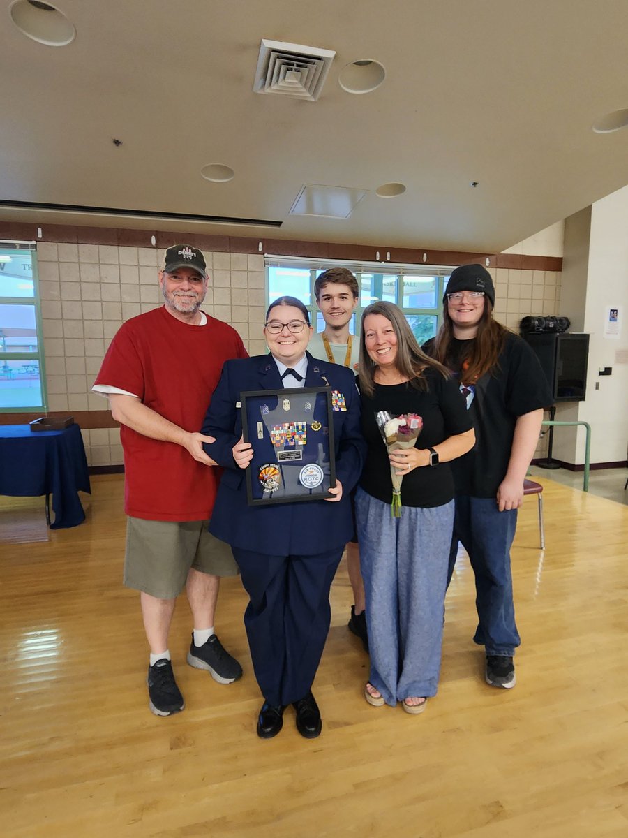 AZ951AFJROTC's tweet photo. Tuesday night #AZ951 held our 2023 awards night.  Here are our seniors who will be graduating on May 25.
Cadet Emma Hartshorn. https://t.co/wFmYir7NpE