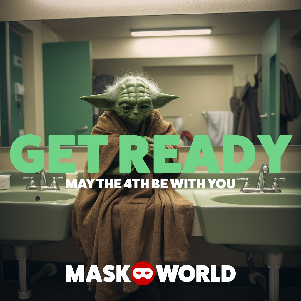 maskworld's tweet photo. Get ready... May the force be with you. Today and every day... https://t.co/GTMNLe9d4t