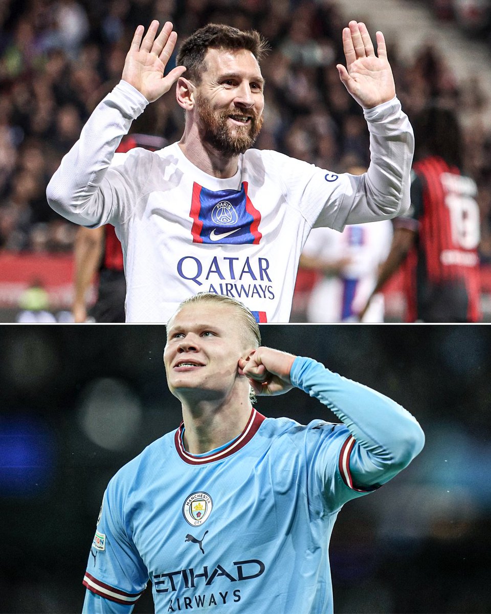 ESPNUK's tweet photo. If Erling Haaland wins the treble with Manchester City.

Should he win the Ballon d'Or over Lionel Messi? 🤔 https://t.co/P80JVx5qbY