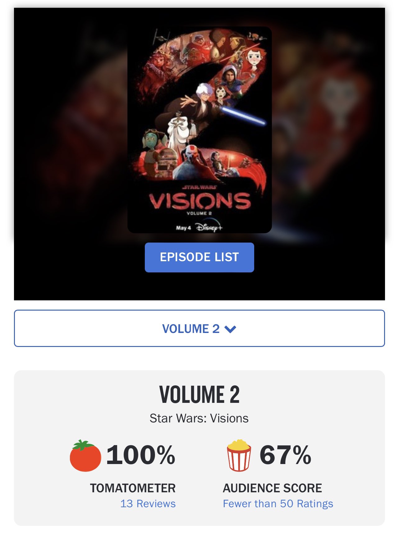 Star Wars: Visions - Rotten Tomatoes