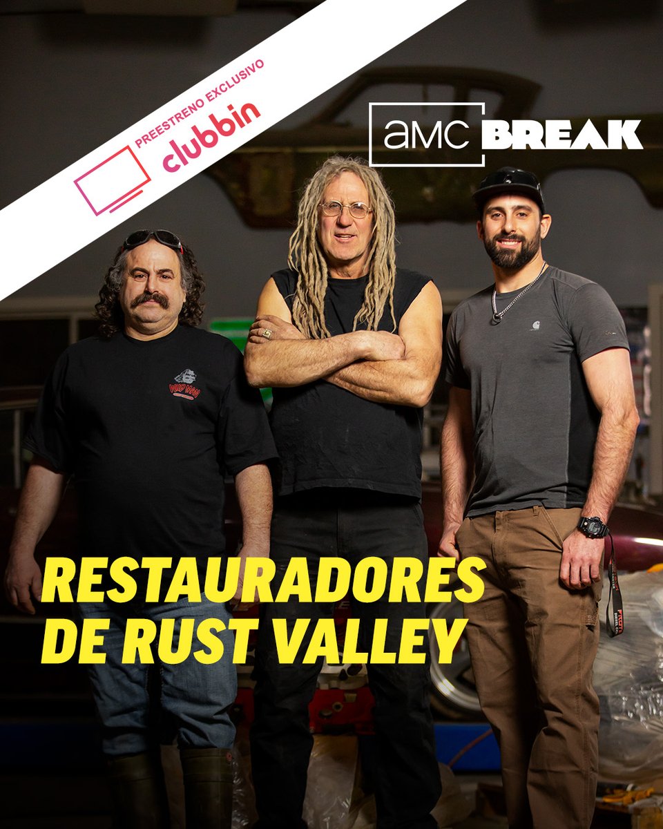 AMCBreakES's tweet image. Nuestros #RestauradoresDeRustValley son capaces de transformar montañas de chatarra en verdaderos tesoros de colección, mientras intentan no arruinarse ni volverse locos. Conócelos antes que nadie por ser de #clubbin, el club de AMC BREAK 👉🏼 bit.ly/3Nytswy