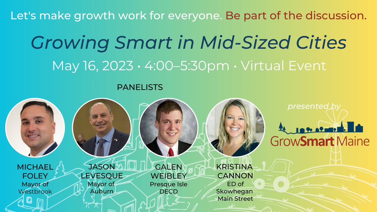 EVENT ALERT: May 16 virtual discussion on how to make growth in Maine work for everyone.
growsmartmaine.org/blog/forums/gr…