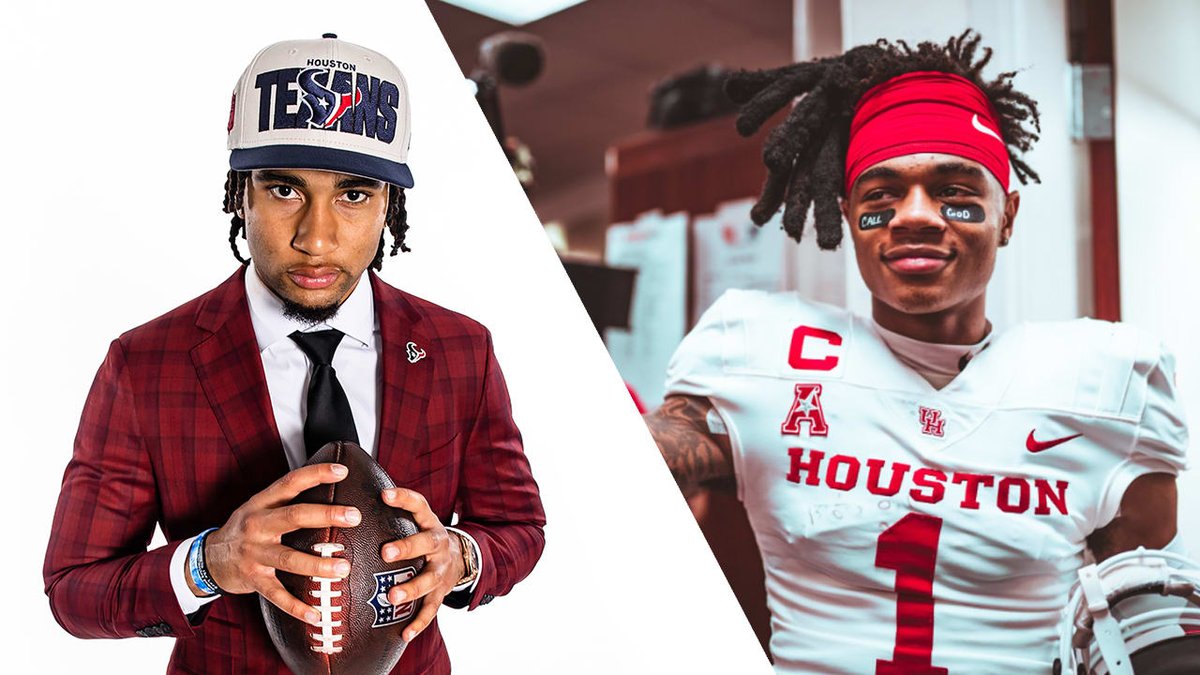 NFL_DovKleiman's tweet photo. Update: After the #Texans drafted C.J. Stroud 2nd overall, he immediately told the front office that he wants them to draft Houston WR Tank Dell.

They listened

Texans took Tank in the 3rd round of the Draft and the QB/WR duo will be the future of team for years to come (@KPRC2) https://t.co/sK5zRCs2E2