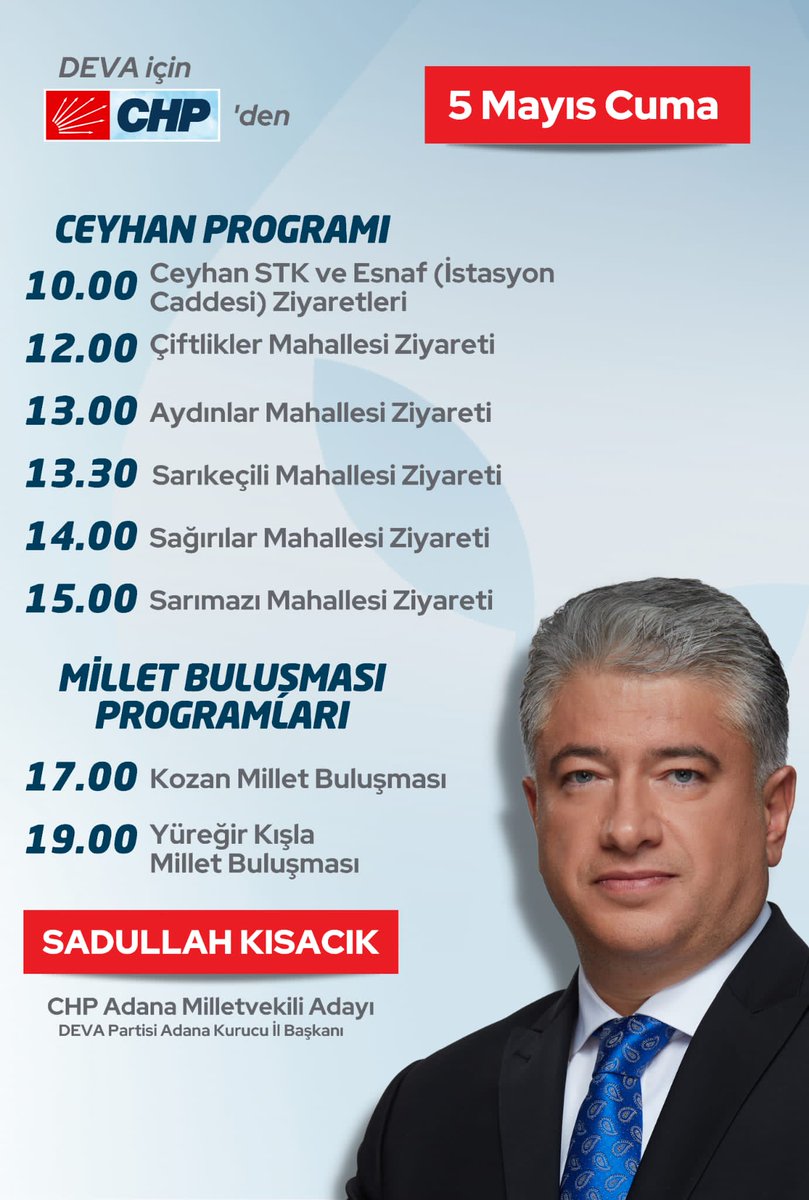 Yarın Ceyhan'dayız...