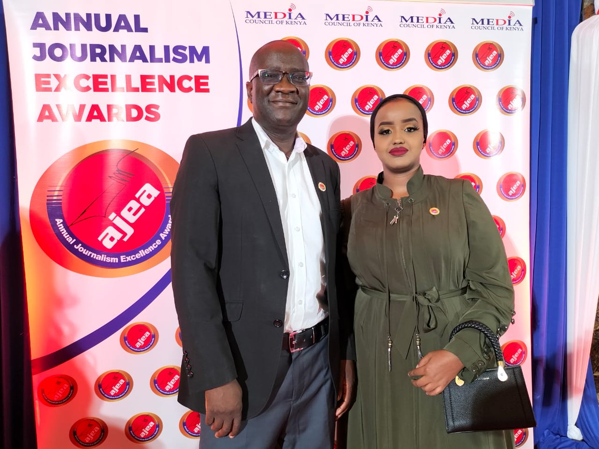Radio47_Kenya's tweet photo. Our very own @alikauleni and @ZeynMohaz ahead of the Annual Journalism Excellence Awards (AJEA) 2023 in Nairobi. https://t.co/kim1Cv32HV