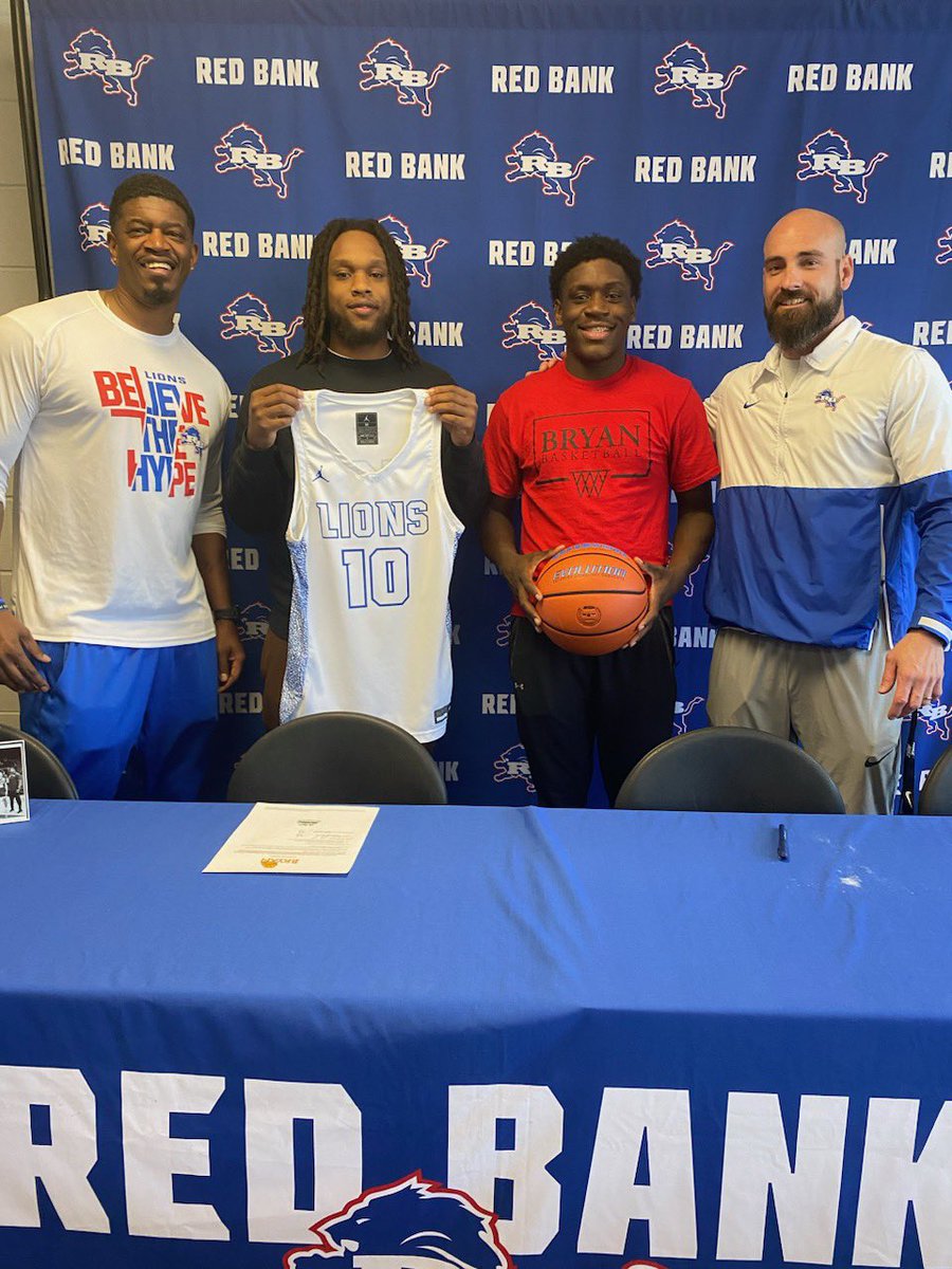 Lion Pride (@redbankhoops) on Twitter photo Congrats <a href="/SewellKalen/">Kalen Sewell</a> on your signing with <a href="/Bryan_MBB/">Bryan College Men’s Basketball</a> and Coach <a href="/RekoskeDon/">Don Rekoske</a>. Continue to “focus on your journey”. 🦁🏀⛓ Congrats <a href="/SewellKalen/">Kalen Sewell</a> on your signing with <a href="/Bryan_MBB/">Bryan College Men’s Basketball</a> and Coach <a href="/RekoskeDon/">Don Rekoske</a>. Continue to “focus on your journey”. 🦁🏀⛓