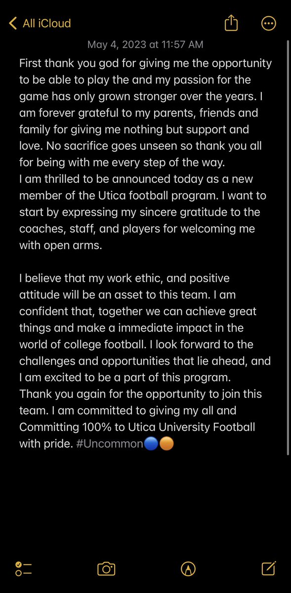 EzeFrazier28's tweet photo. All In! @Utica_Football @CoachFaggiano @NorthRocklandFB @AirRaidQBcoach @NRockathletics https://t.co/E82x6Zzwi8
