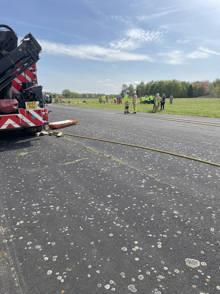 Hodnet Fire Station (@firehodnet) on Twitter photo Took part in a multi agency response to a helicopter crash exercise at tern hill yesterday. Successfully extinguished fire and rescued 4 casualties, working with <a href="/SFRS_MDrayton/">Market Drayton</a> <a href="/SFRS_Wellington/">Wellington Station</a> <a href="/Capita_CFR/">Capita Fire and Rescue</a> and air ambulance. Then had familiarisation round a helicopter afterwards Took part in a multi agency response to a helicopter crash exercise at tern hill yesterday. Successfully extinguished fire and rescued 4 casualties, working with <a href="/SFRS_MDrayton/">Market Drayton</a> <a href="/SFRS_Wellington/">Wellington Station</a> <a href="/Capita_CFR/">Capita Fire and Rescue</a> and air ambulance. Then had familiarisation round a helicopter afterwards