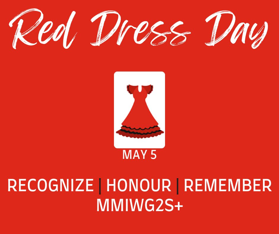 wahtamohawks's tweet photo. Today is #RedDressDay
A day to recognize, honour, and remember MMIWG2S+ people, and bring awareness to the thousands of Indigenous women, girls, and two-spirit people who have been subject to disproportionate violence in Canada
#RedDressDay #MMIWG2S #May5 https://t.co/xFp1LbLv9F