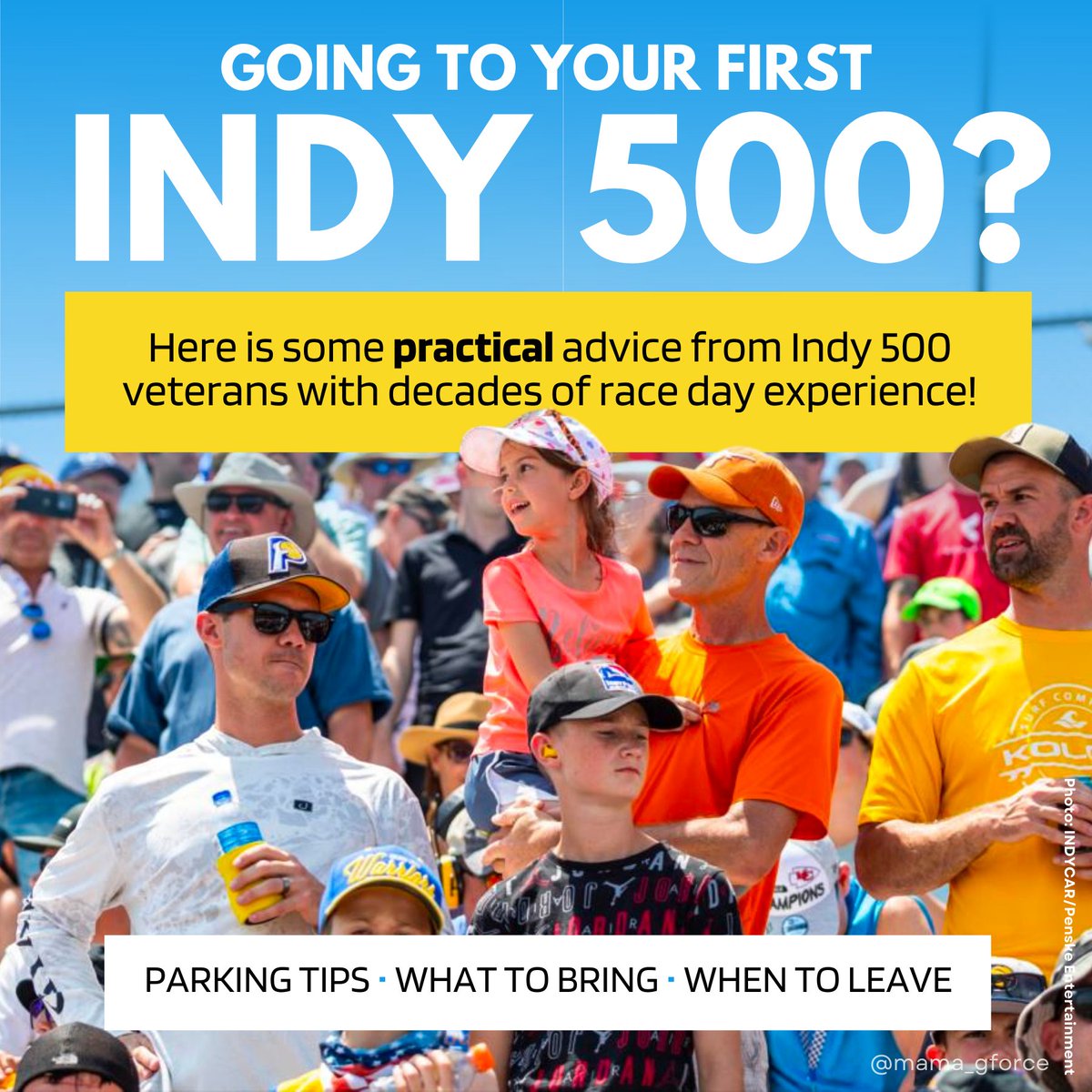 I am so excited about this thread! I asked a bunch of fellow #Indy500 veteran fans to drop their best race-day tips and advice. I mixed it with my own 25 years of race day experience, and voila! This thread was born. Chock full of Indy 500 protips—it's perfect for first-timers.