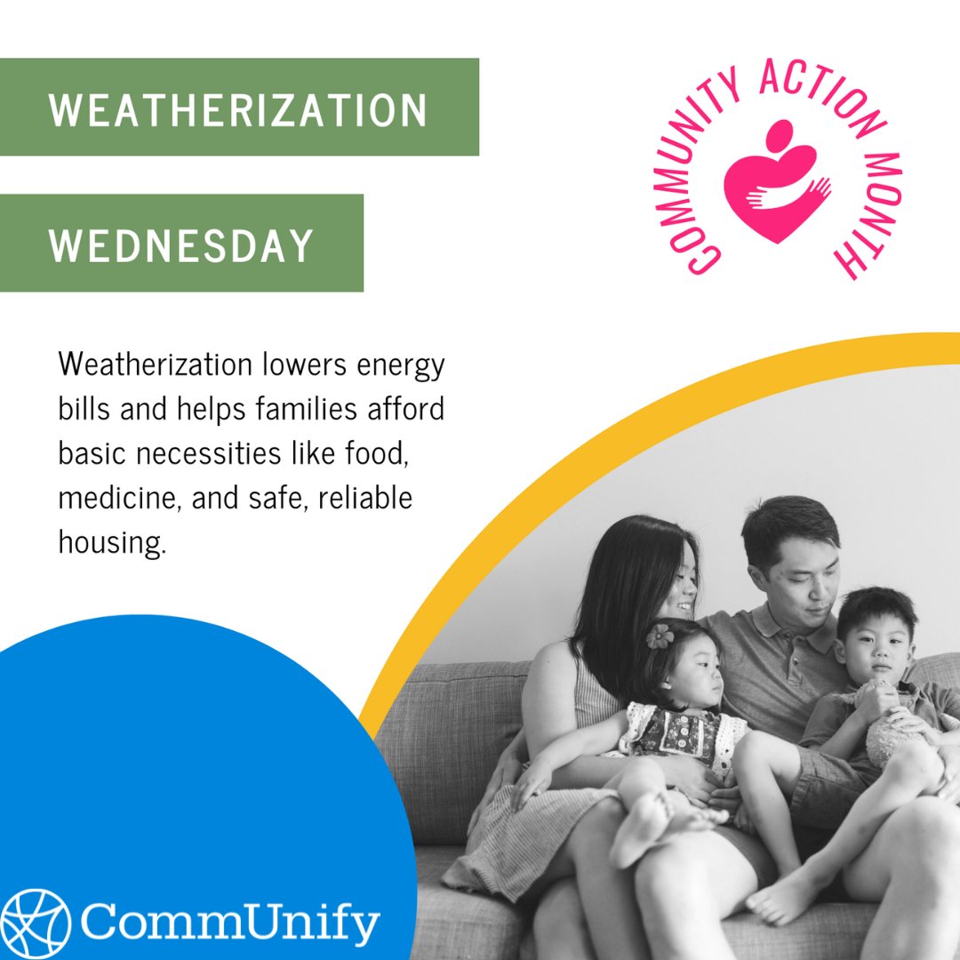 Did you know that #CommunityAction weatherization services help households save $283 per year on average in energy costs? Savings like that can make a big difference in helping families afford essentials like food, medicine, or school supplies for kids.
#WeatherizationWednesday