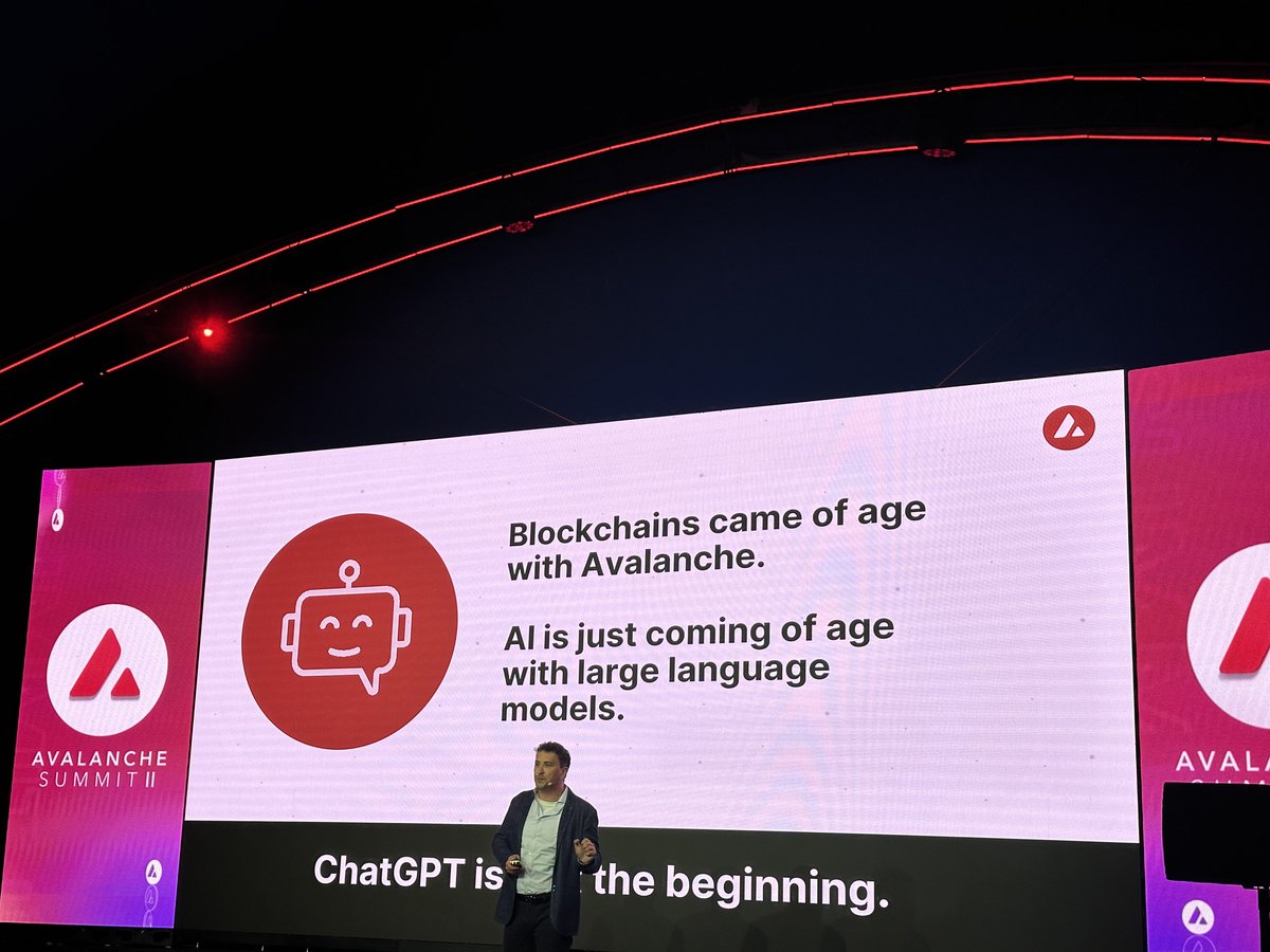 AlppIsik's tweet photo. #Bitcoin ile 2013 yılında madencilik yaparak tanışmıştım.

#DeFi ile tanıştığımda çok büyük bir potansiyel olduğunu ilk günden farketmiştim. (1M$ TVL yoktu)

#AI (Yapay Zeka) konusunda #Avalanche Summit’de Emin Gün Sirer (@el33th4xor)’in yaptığı sunum aynı heyecanı yaşattı. 👏🏻👏🏻 https://t.co/tCrRcbDRjI