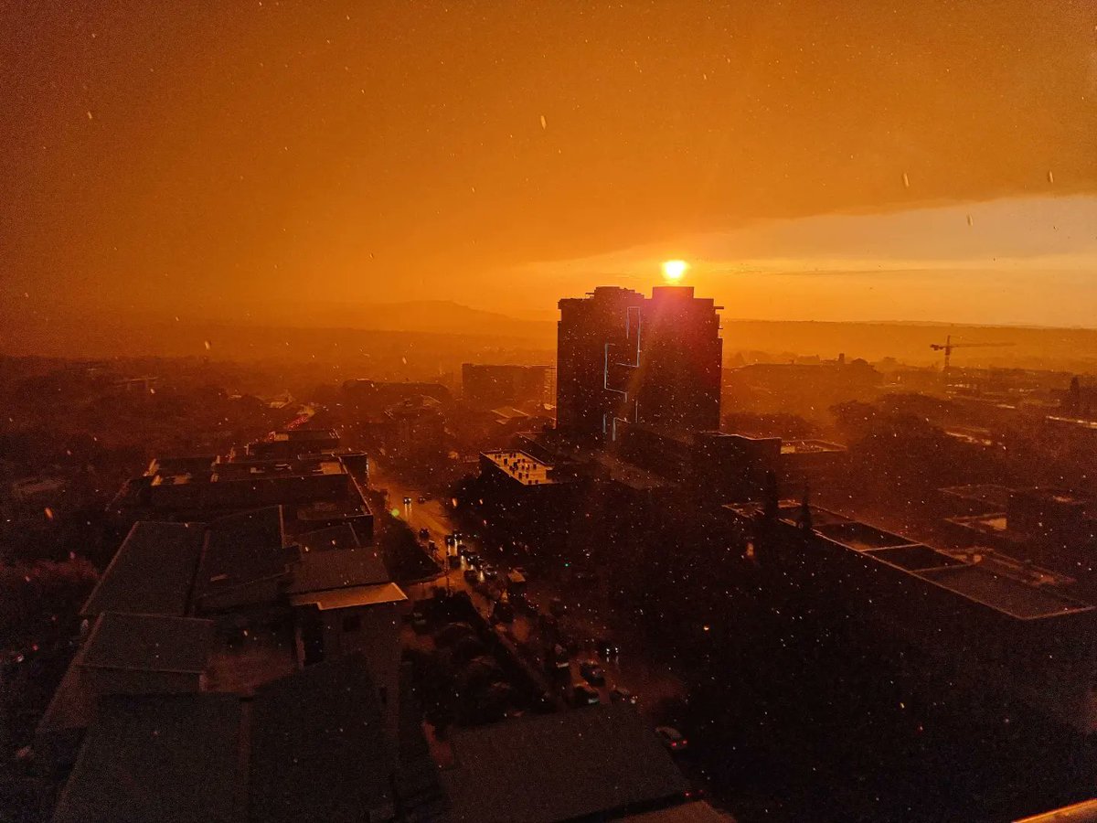 Sunset at the office right now. Nothing like a Jozi sunset. 

#jozisunset #nofilter
#sunsetvibes #sunset #Johannesburg