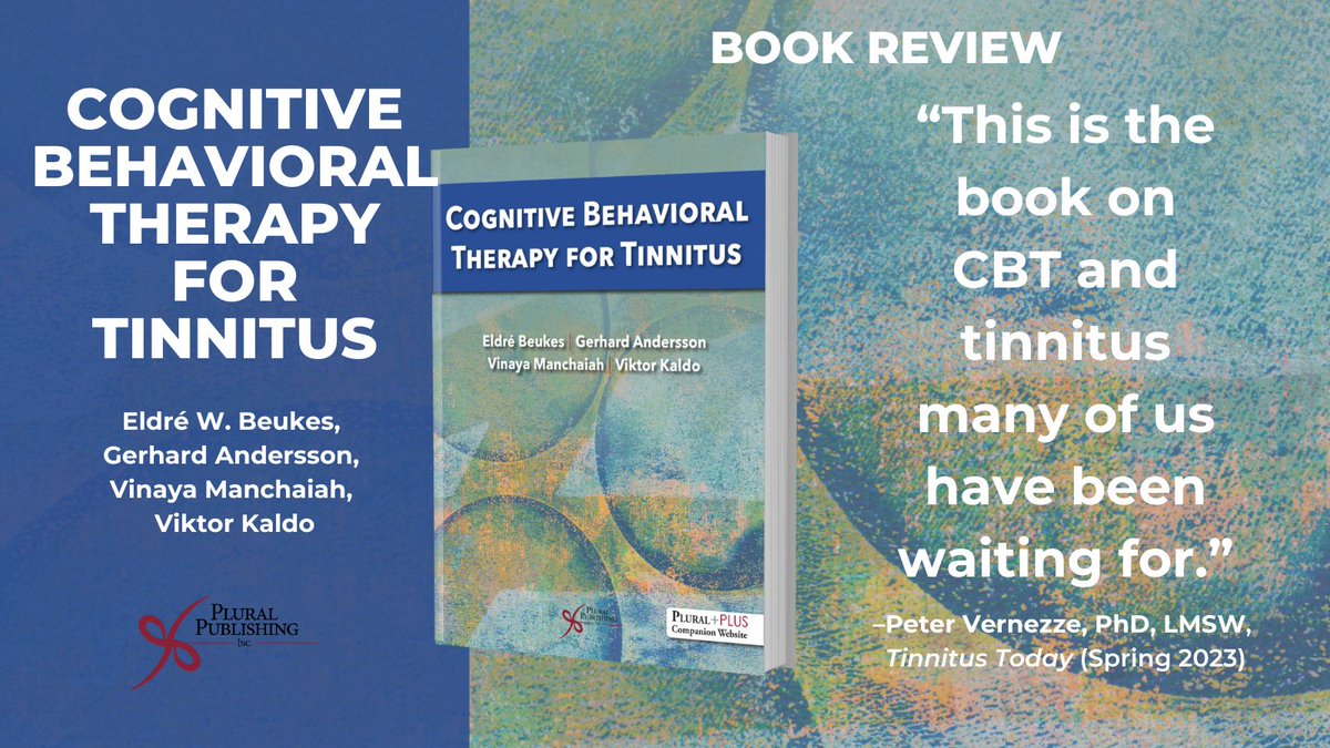 Plural Publishing (@pluralpub) on Twitter photo Buy the book that Tinnitus Today calls "the book on CBT and tinnitus many of us have been waiting for." Look for Cognitive Behavioral Therapy for Tinnitus on the plural website and buy today!
Buy at ow.ly/9UbU50Ofi7C
<a href="/Eldre7/">Eldre</a> <a href="/profGerhardA/">Gerhard Andersson</a> <a href="/VManchaiah/">Vinaya Manchaiah</a> Buy the book that Tinnitus Today calls "the book on CBT and tinnitus many of us have been waiting for." Look for Cognitive Behavioral Therapy for Tinnitus on the plural website and buy today!
Buy at ow.ly/9UbU50Ofi7C
<a href="/Eldre7/">Eldre</a> <a href="/profGerhardA/">Gerhard Andersson</a> <a href="/VManchaiah/">Vinaya Manchaiah</a>