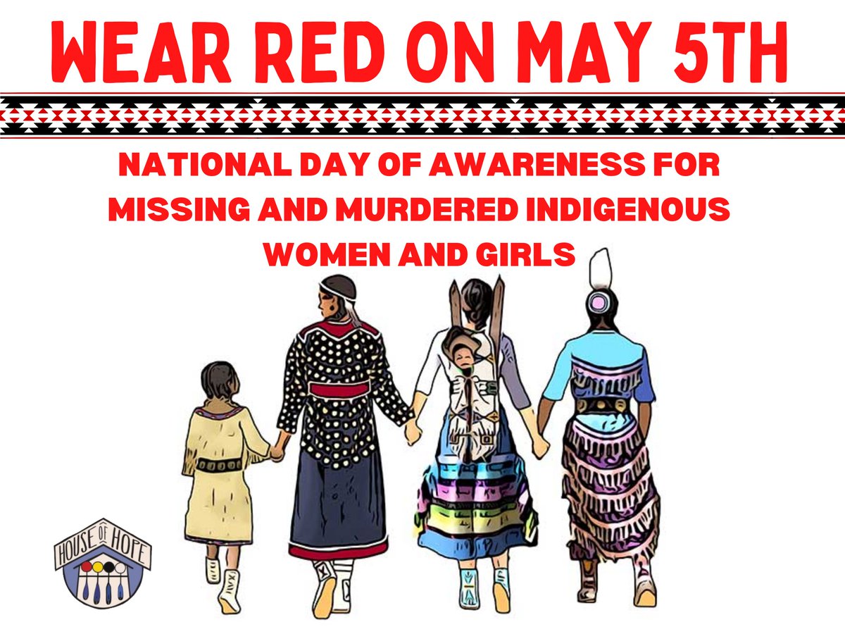 Tomorrow is a National Day of Awareness for #MMIWG. Across the nation, we are called to wear red to acknowledge thousands of young women and girls who go missing each year. Show your support by wearing red and sharing with #mmiwawareness2023 #WhyWeWearRed #NoMoreStolenSisters
