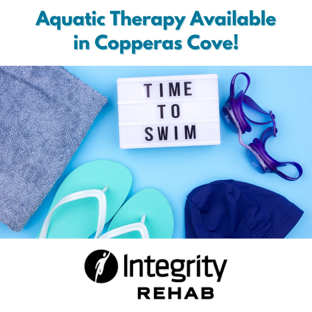 Integrity Rehab - Copperas Cove is now scheduling summer Aquatic Therapy at the Copperas Cove City Park Pool in conjunction with in-clinic physical therapy. ow.ly/P06n50OfQX6

#copperascovetx #AquaticTherapy #PoolTherapy #GetBetterFaster