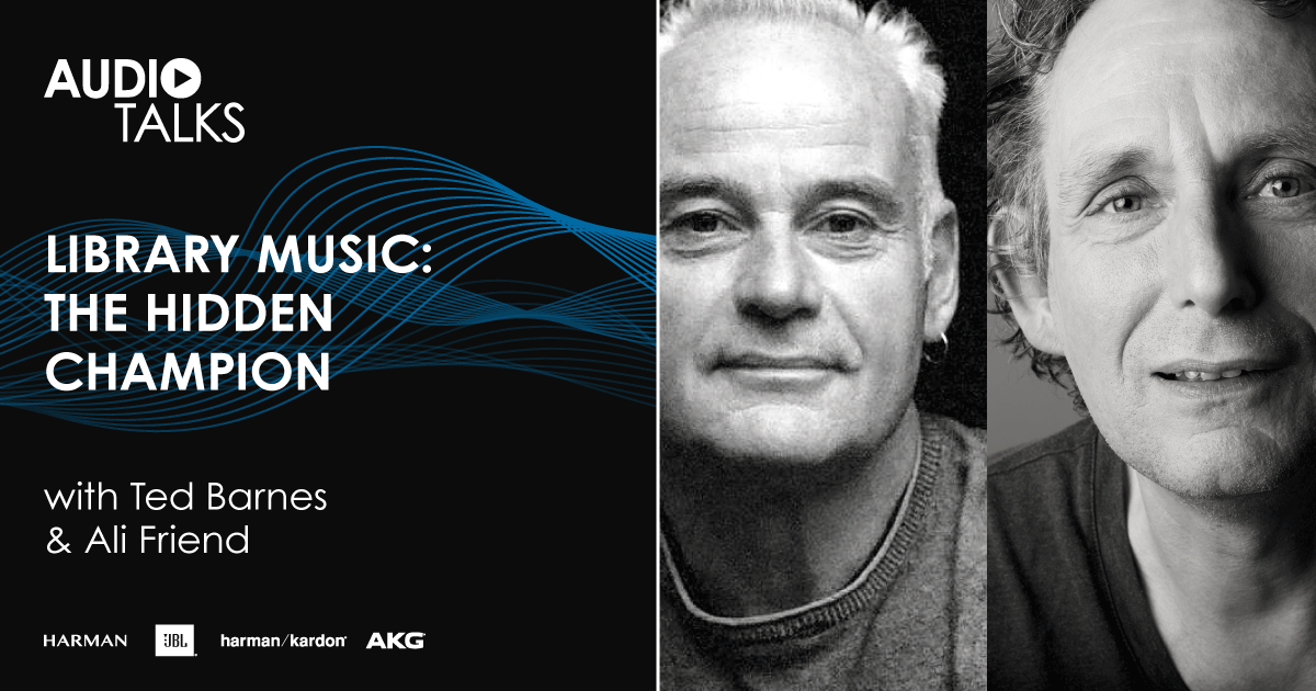 Harman's tweet photo. Ever heard about library #music? @oisinlunny is joined by dynamic duo of top-flight musicians Ted Barnes and Ali Friend talking about how they got into making library music and what makes it so special. Tune in here: https://t.co/rsbM3SMFLw
#JBL #AKG #HARMAN #AudioTalks #podcast https://t.co/Tce10PCXIV
