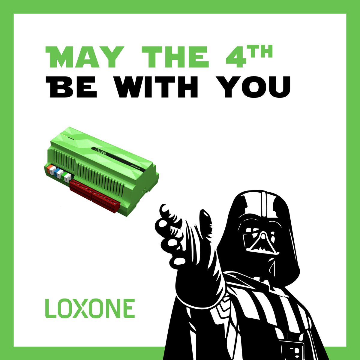 The Dark Side may have cookies, but only Loxone can make your building as powerful as Darth Vader and as smart as Yoda. 🤚
💚 Happy May the 4th, everyone! 
#MayThe4th #Loxone #smarthome #energyefficiency #buildingautomation