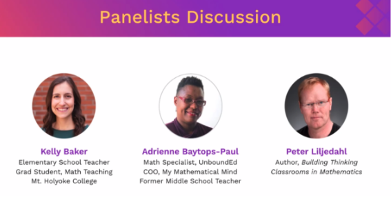 "There is so much math we ask students to do that does not inspire thinking." -<a href="/pgliljedahl/">Peter Liljedahl</a> I love hearing your thoughts on math education! This is a great panel! <a href="/ABPaul3/">Adrienne Baytops Paul</a>