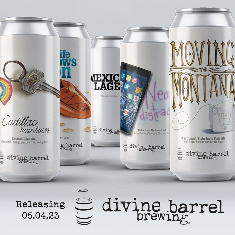 DivineBarrelCLT's tweet photo. May the 4th be w/ you, rebels! Come in & grab 4-packs of these 5 cantina faves starting at 12p, & get caffeinated with our small batch โ๏ธ Cold IPA, Jolted Wookie! We'll also be showing the OG trilogy all day, & of course #RunDBB heads out at 6:30pm, so come be one w/ the force! https://t.co/97sbW8HrtT