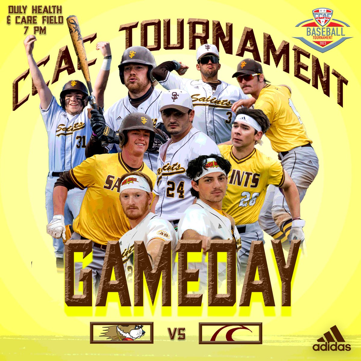 USFSaints's tweet photo. Pack. The. House. 

🆚: Calumet College of St. Joseph
⏰: 7:00 PM
📍: Joliet, Illinois
🏟️: Duly Health &amp; Care Field
📺: https://t.co/ML2DNX0XXo
📊: https://t.co/dpKBZylwv0 https://t.co/PqzEASBsrB