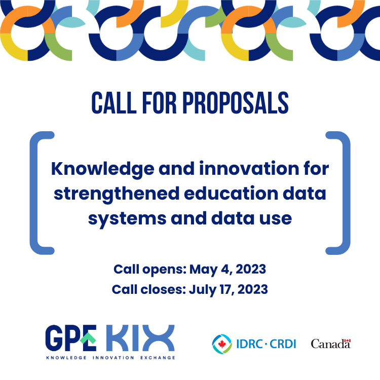 The <a href="/GPforEducation/">Global Partnership for Education</a> Knowledge and Innovation Exchange #GPEKIX is accepting proposals for applied research projects to strengthen education data systems and data use:  bit.ly/3LBYpx8
Deadline: July 17
